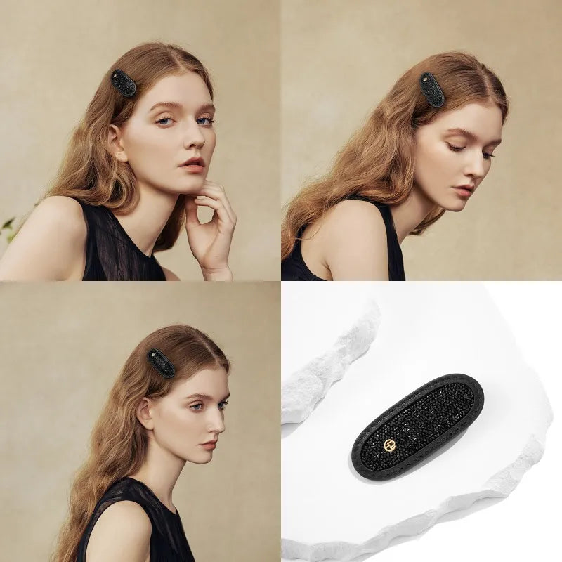 Stellar Shadow Crystal Cowhide Pelican Clip - EVITA PERONI OFFICIAL