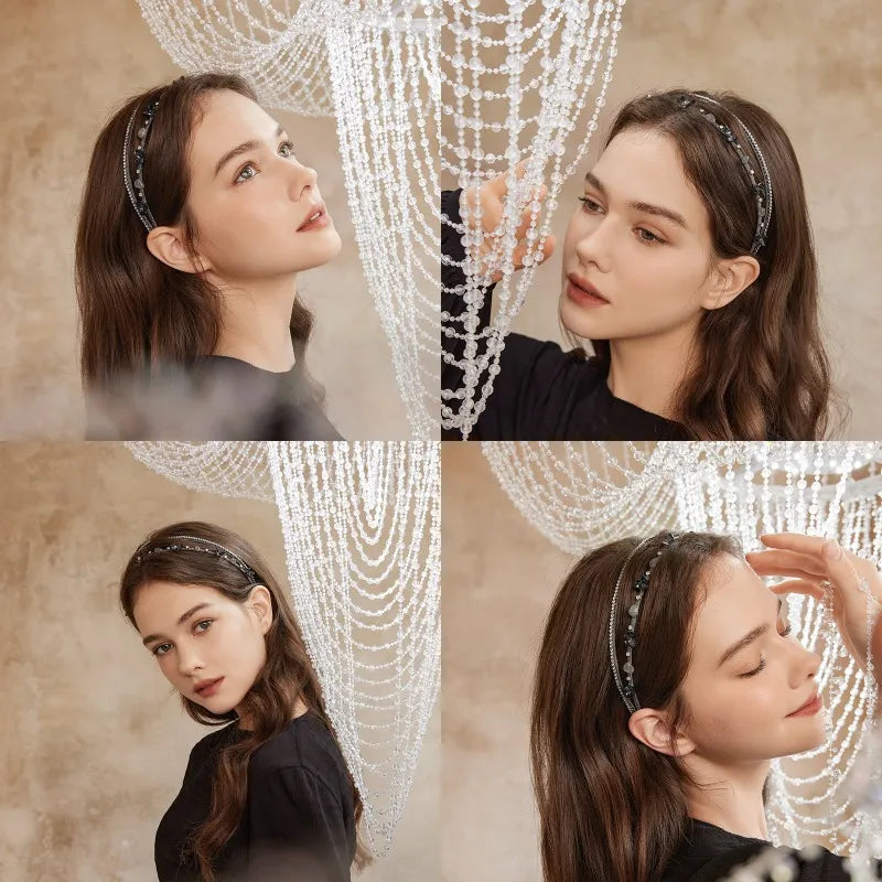 Seraphina Moonstone Double Headband - EVITA PERONI OFFICIAL