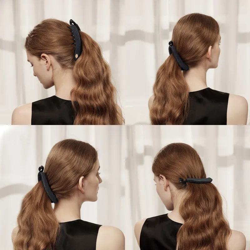 Maeve Banana Clip in Suiting Fabric - EVITA PERONI OFFICIAL