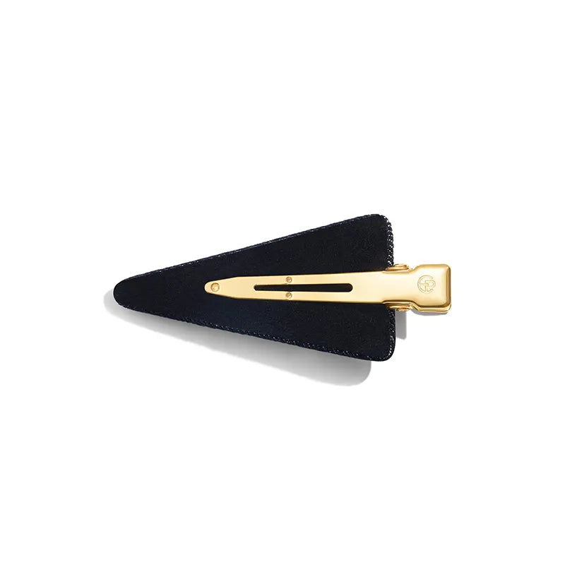 Cassia Denim Triangle Pelican Clip - EVITA PERONI OFFICIAL