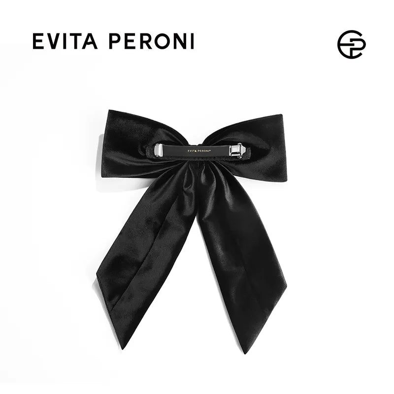 Joanne Bow Velvet Large Barrette - EVITA PERONI OFFICIAL
