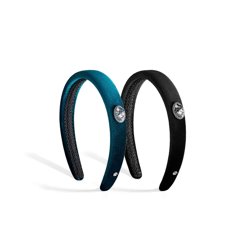 Joanne Velvet Padded Headband - EVITA PERONI OFFICIAL