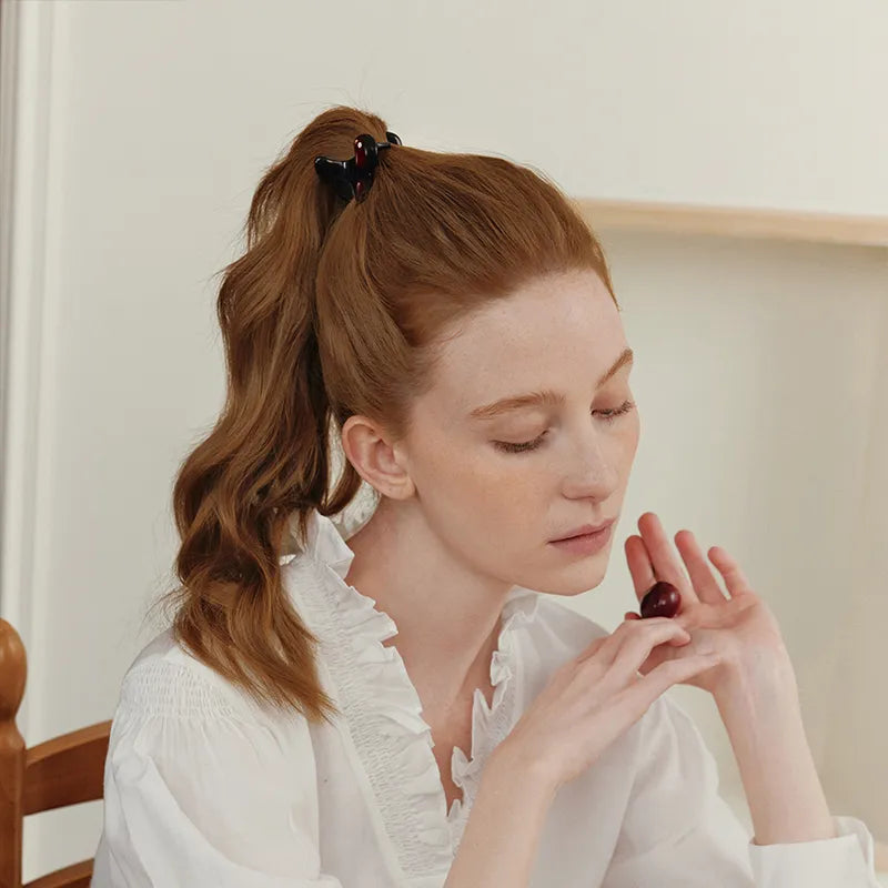 Elowen Cherry Small Hair Claw - EVITA PERONI OFFICIAL