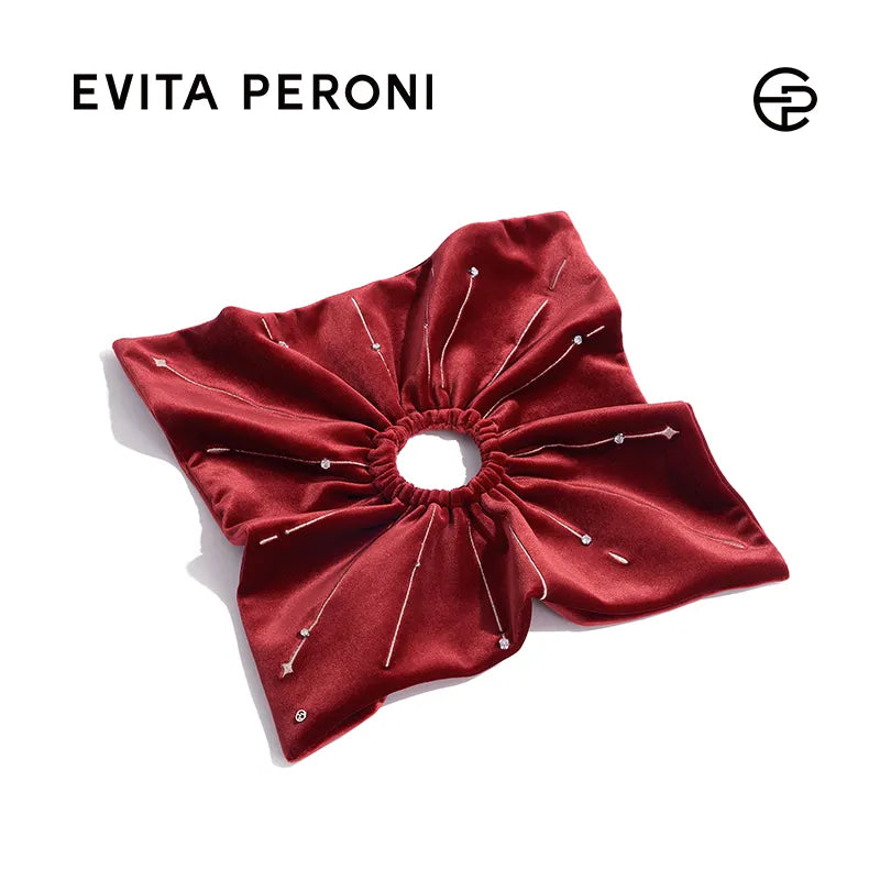 Claire Velvet Large Scrunchi - EVITA PERONI OFFICIAL
