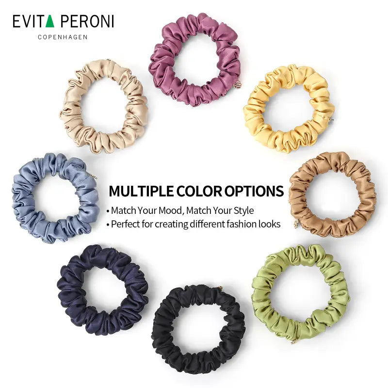Silvia Silk Small Scrunchies - EVITA PERONI OFFICIAL