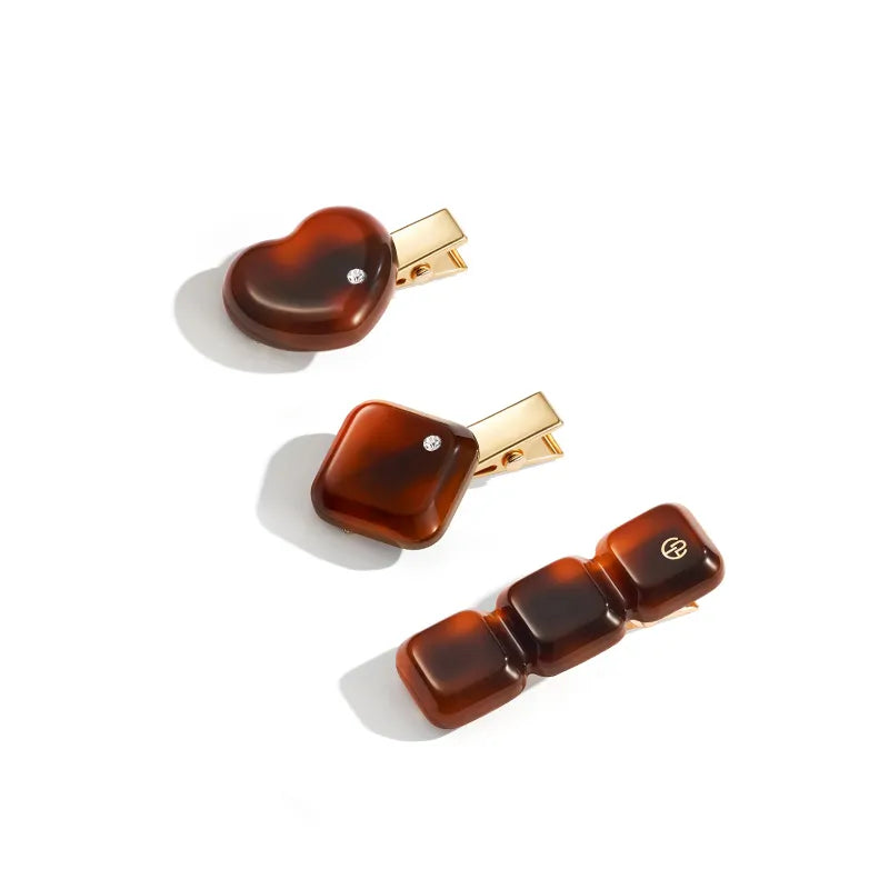 Chocolate Fantasia Juniper Pelican Jaw Clip - EVITA PERONI OFFICIAL