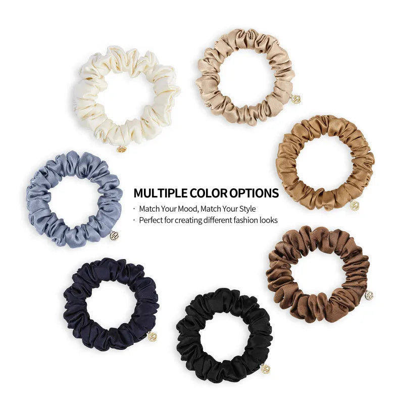 Silvia Silk Small Scrunchies 3PCS Set - EVITA PERONI OFFICIAL