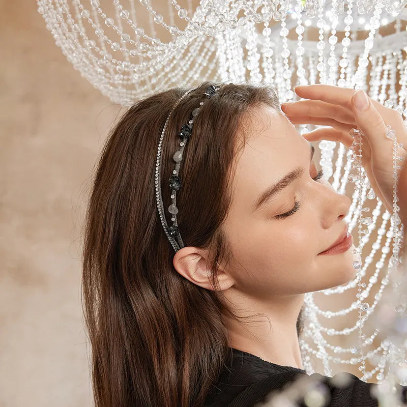 Seraphina Moonstone Double Headband - EVITA PERONI OFFICIAL