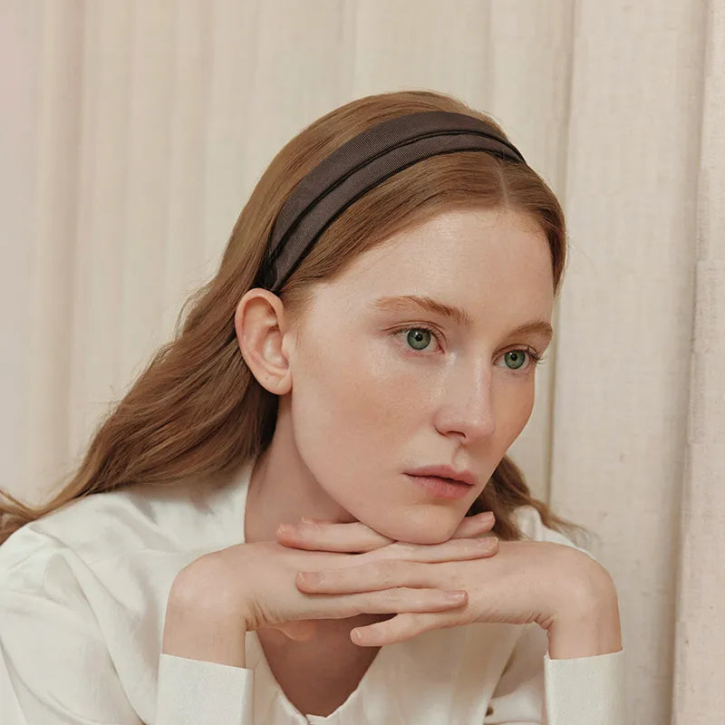 Juniper Foldable Wide Headband - EVITA PERONI OFFICIAL