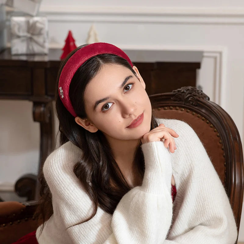 Felicia Crimson Radiance Headband - EVITA PERONI OFFICIAL