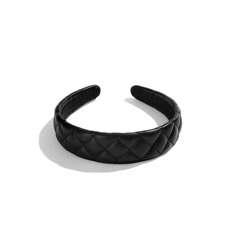 Beatrice Lambskin Wide Headband - EVITA PERONI OFFICIAL