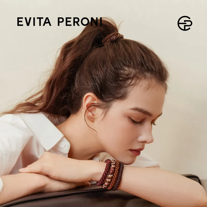 Roxanne Thick Hair Tie Pony Elastic Ponytail Holder (12 pcs) - EVITA PERONI OFFICIAL