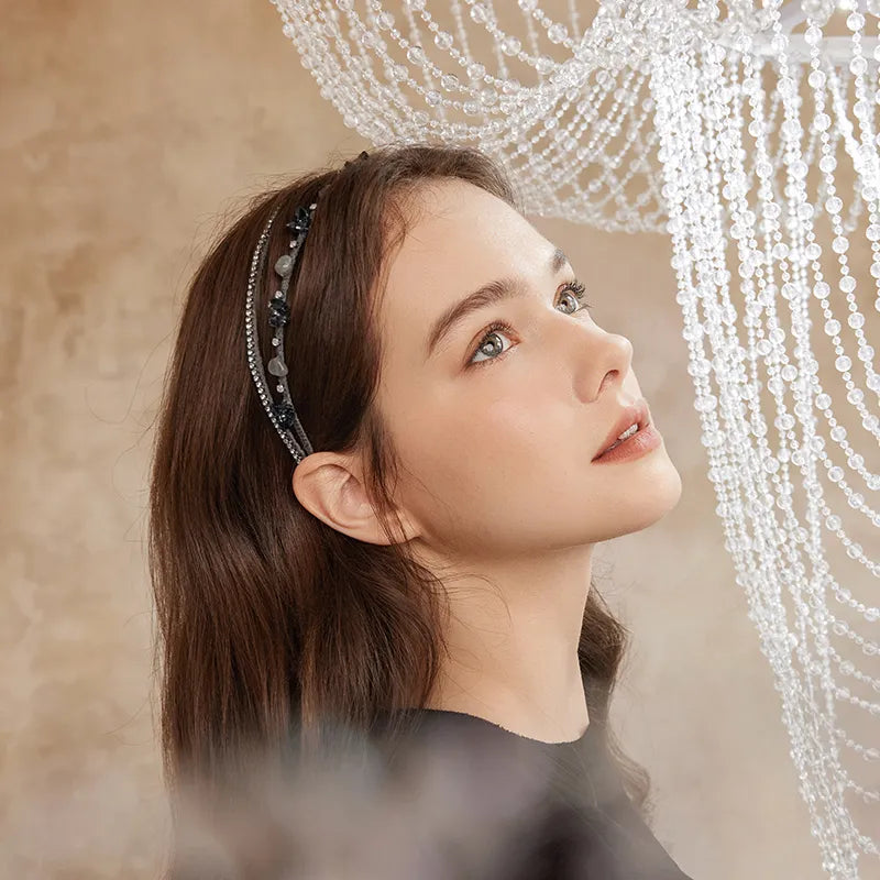 Seraphina Moonstone Double Headband - EVITA PERONI OFFICIAL