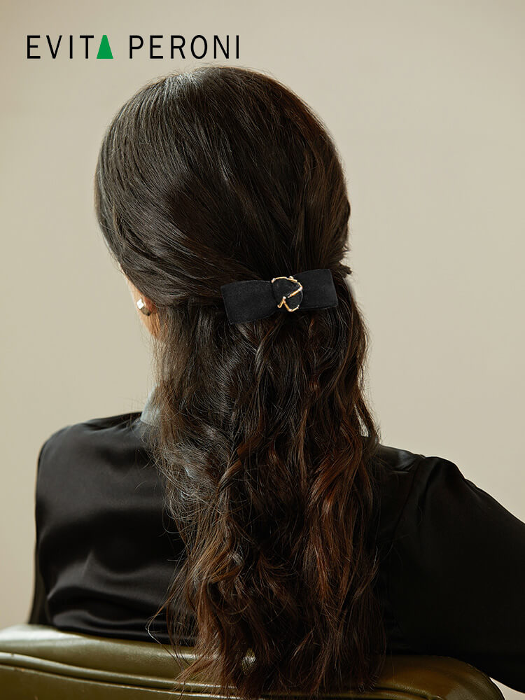 Alice  Medium Bowknot Barrette - EVITA PERONI OFFICIAL