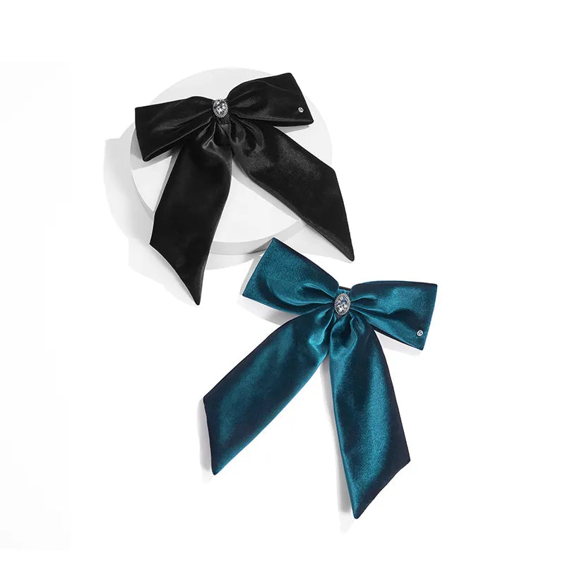 Joanne Bow Velvet Large Barrette - EVITA PERONI OFFICIAL