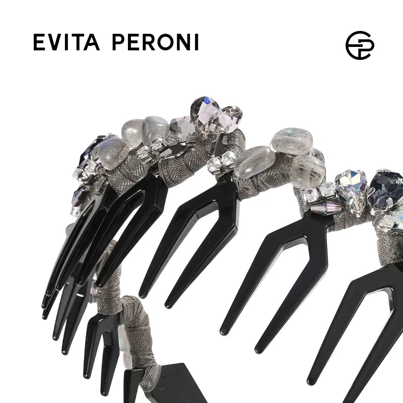 Seraphina Moonstone Tiara Headband - EVITA PERONI OFFICIAL