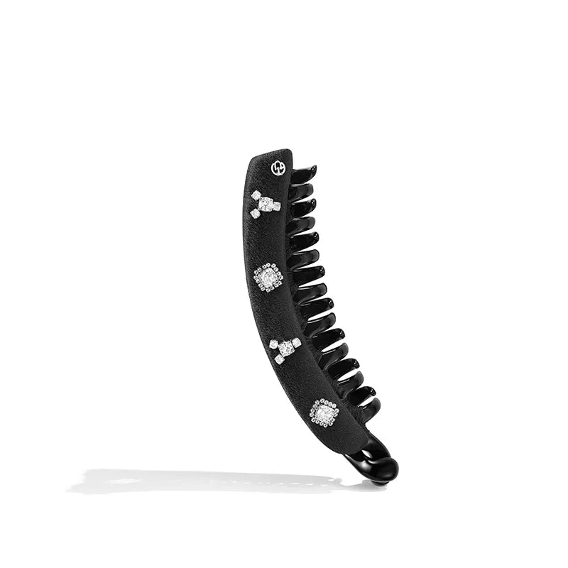 Eileen Crystal Velvet Banana Clip - EVITA PERONI OFFICIAL