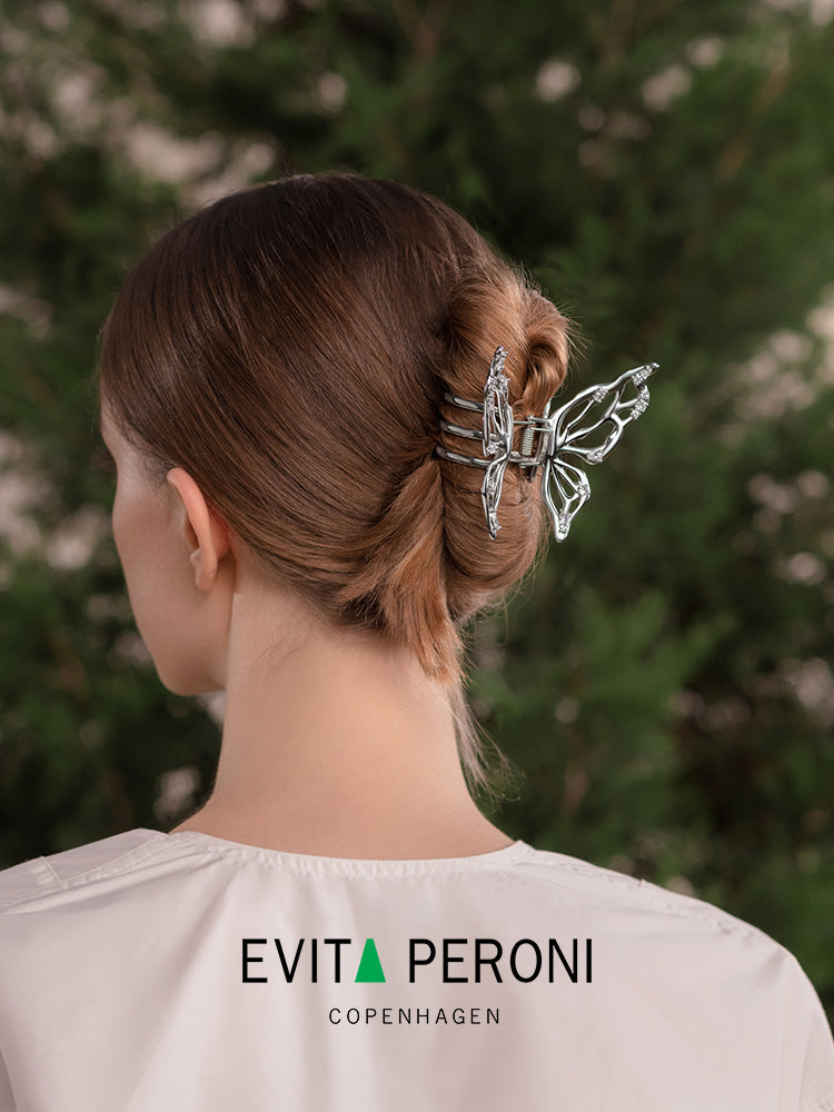Gloria Metal Butterfly Small Hair Claw - EVITA PERONI OFFICIAL