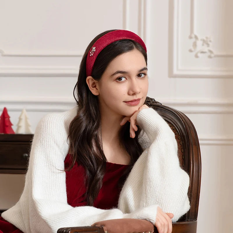 Felicia Crimson Radiance Headband - EVITA PERONI OFFICIAL