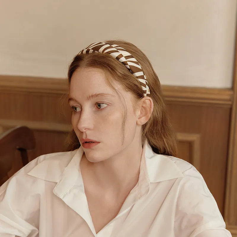 Mulberry Silk Julia Wide Headband - EVITA PERONI OFFICIAL