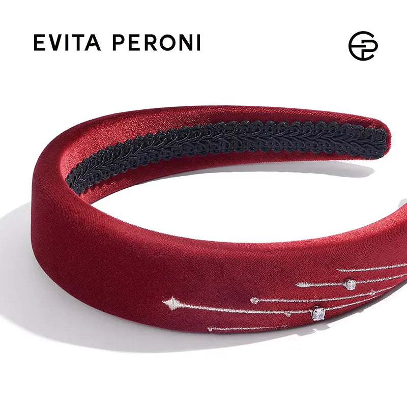 Claire Velvet Wide Headband - EVITA PERONI OFFICIAL