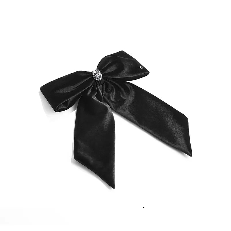 Joanne Bow Velvet Large Barrette - EVITA PERONI OFFICIAL