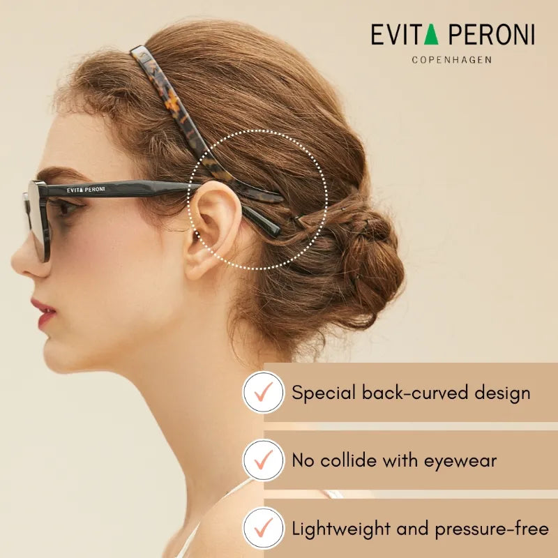 Caroline Acetate U-shaped Glasses Headband - EVITA PERONI OFFICIAL