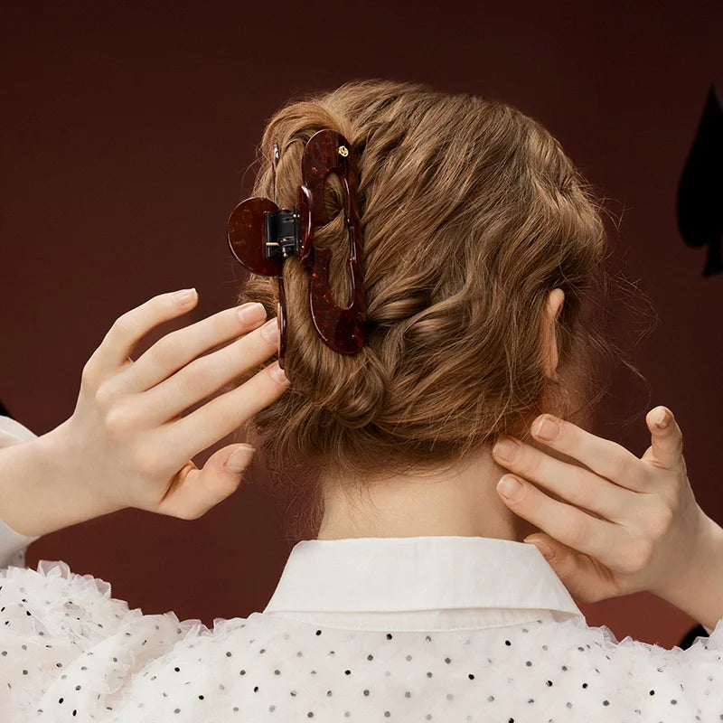 Janisa Hollow Spades XL Large Hair Claw - EVITA PERONI OFFICIAL