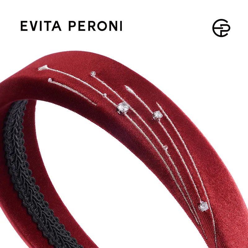 Claire Velvet Wide Headband - EVITA PERONI OFFICIAL