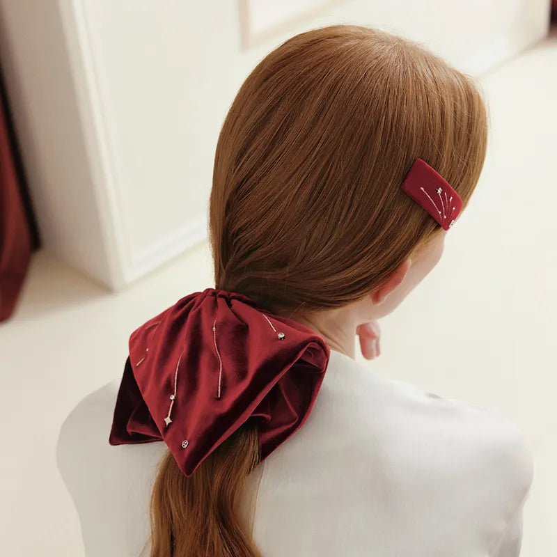 Claire Velvet Large Scrunchi - EVITA PERONI OFFICIAL