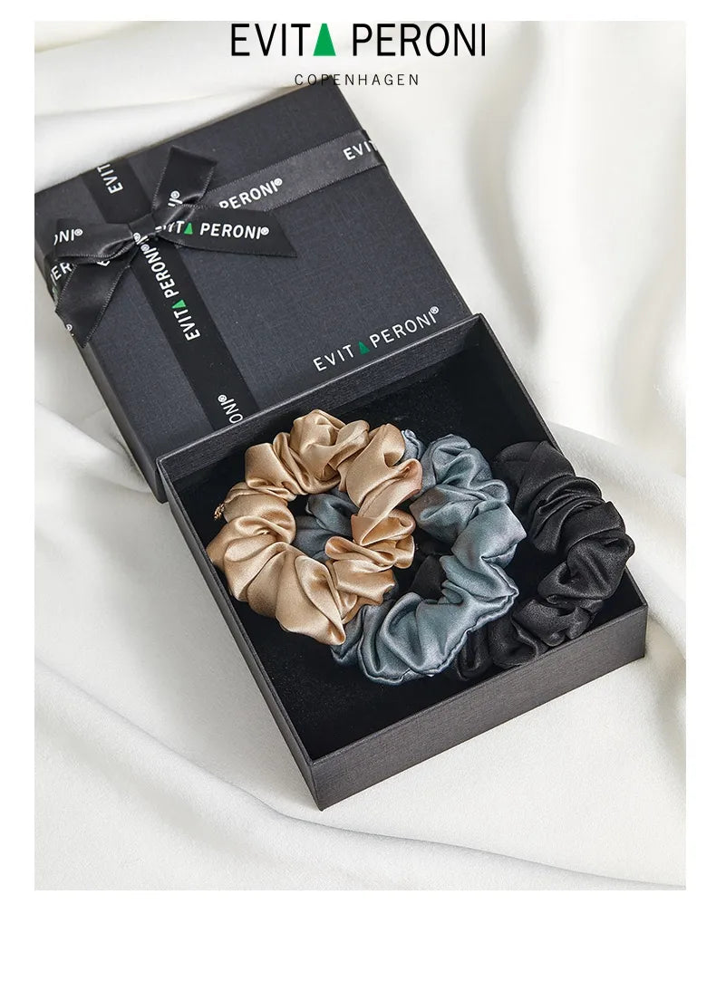 Classic Silk Medium Scrunchies - EVITA PERONI OFFICIAL