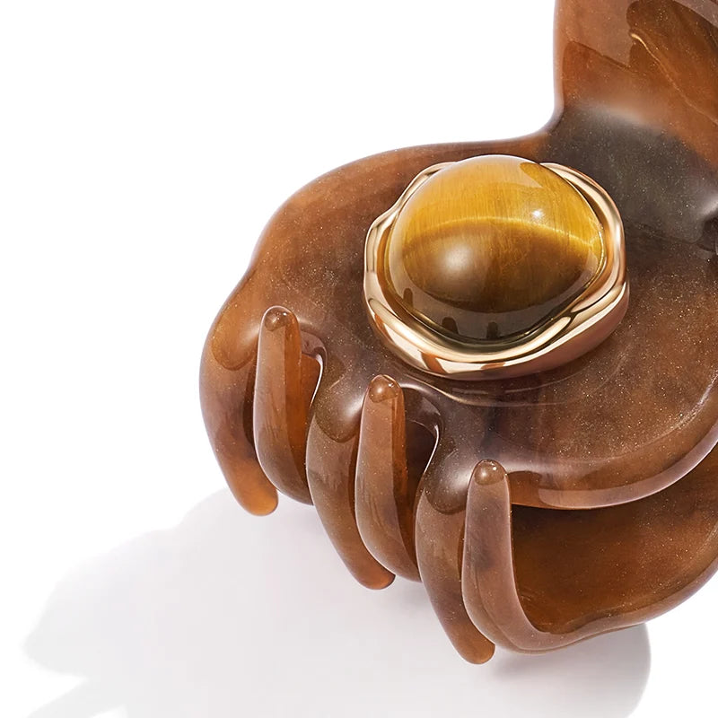 Isla Amber Glow Mini Hair Claw - EVITA PERONI OFFICIAL