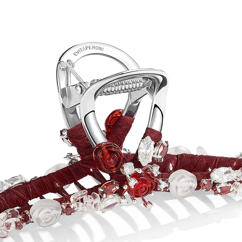 Rose Large Hair Claw - EVITA PERONI OFFICIAL