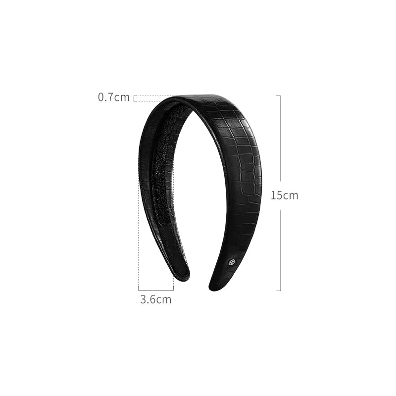 Theodora Cowhide Wide Headband - EVITA PERONI OFFICIAL