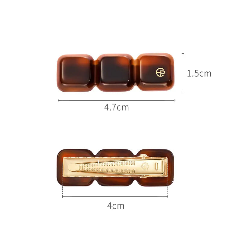 Chocolate Fantasia Juniper Pelican Jaw Clip - EVITA PERONI OFFICIAL