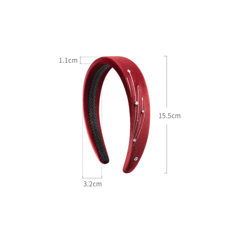 Claire Velvet Wide Headband - EVITA PERONI OFFICIAL