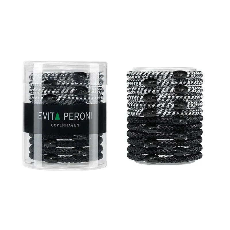 Roxanne Thin Hair Tie Ponytail Holder Pony Elastic(12 pcs) - EVITA PERONI OFFICIAL