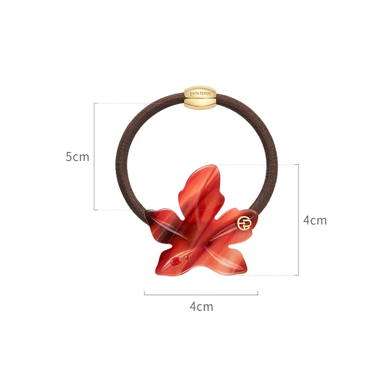 Adelaide Red Maple Hair Ties - EVITA PERONI OFFICIAL