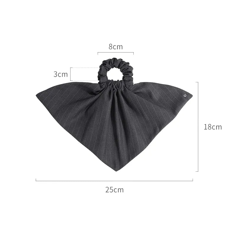 Maeve Gray Palette Large Srunchi in Suiting Fabric - EVITA PERONI OFFICIAL