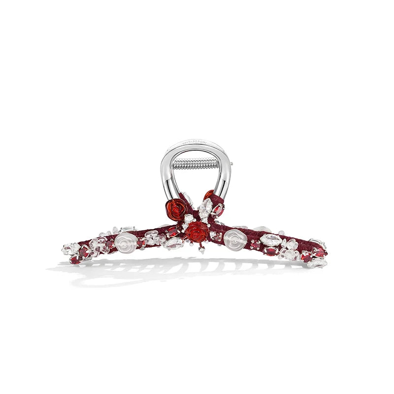 Rose Large Hair Claw - EVITA PERONI OFFICIAL