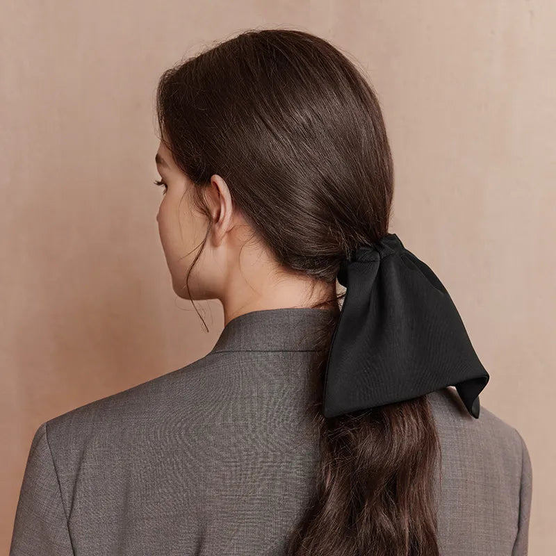 Maeve Gray Palette Large Srunchi in Suiting Fabric - EVITA PERONI OFFICIAL