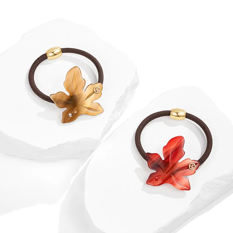 Adelaide Red Maple Hair Ties - EVITA PERONI OFFICIAL
