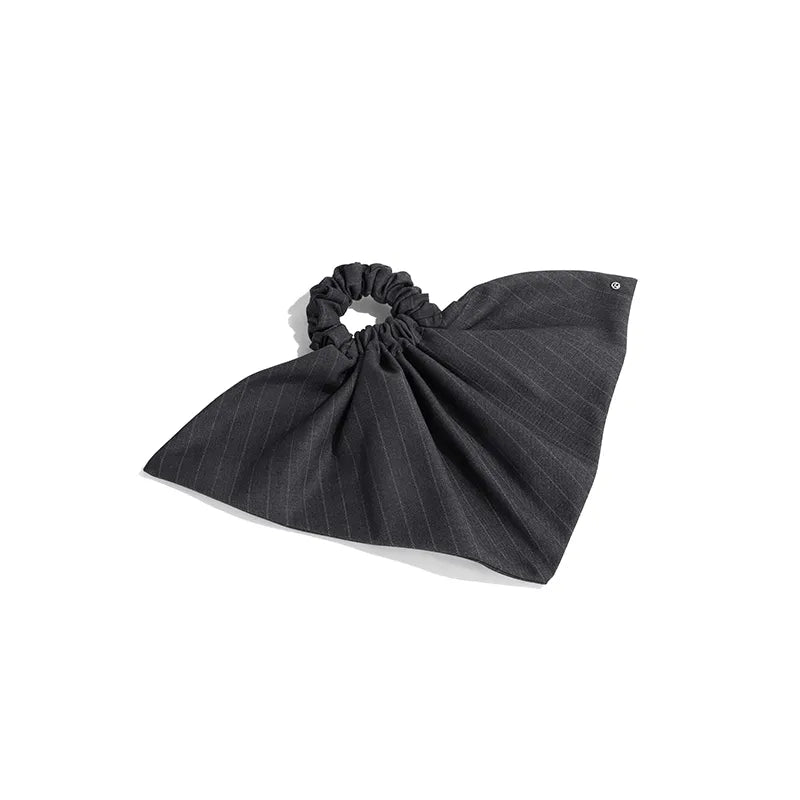 Maeve Gray Palette Large Srunchi in Suiting Fabric - EVITA PERONI OFFICIAL